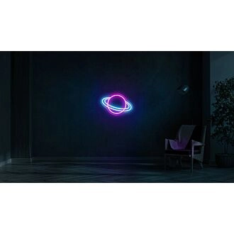 Double ring planet LED neon sign