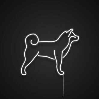 Shiba Inu Silhouette Neonschild