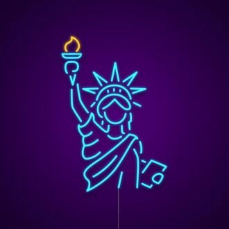 Neonschild der Freiheitsstatue
