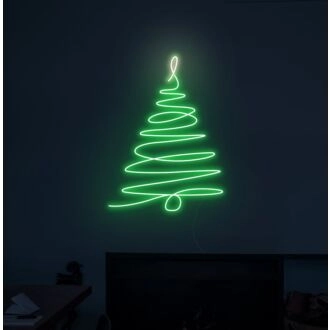 Weihnachtsbaum-Neonschild