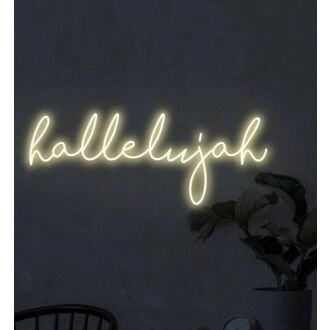 Hallelujah Neon Sign
