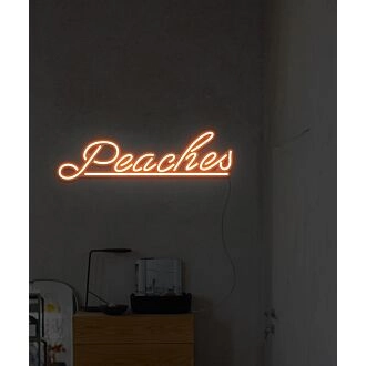 Peaches Neon Sign