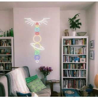 Solar System Neon Sign