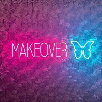 Makeover Butterfly Neon Sign