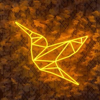 Papier-Vogel-Neonschild