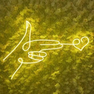 Schieß Lieben Herz Neonschild