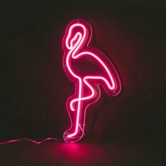 Flamingo-Neonschild Größen ab 25".