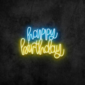Happy Birthday Neon Sign