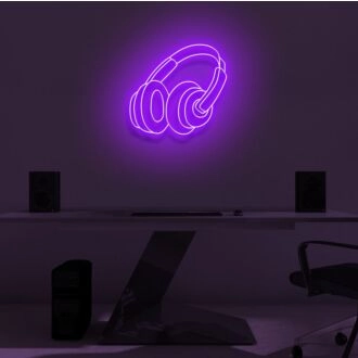"HEADPHONES" LED Neon Sign