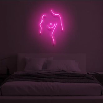 FRAUENKÖRPER" LED-Neonschild