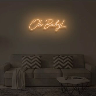 OH BABY V2" LED Neon Sign