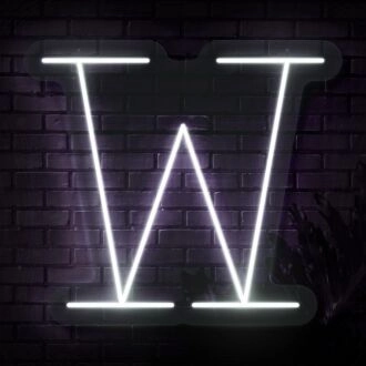 Personalized Initial Letter W Neon Sign MNC41542