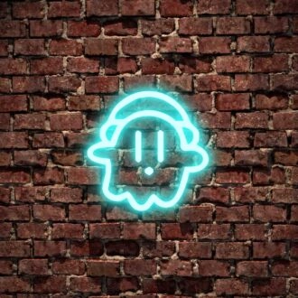 Kleiner Geist mit Hut Neonzeichen