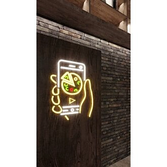 Order Your Pizza Neon Sign