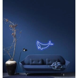 Whale Neon Sign