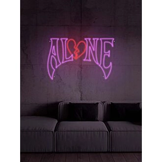 Gothic Style Alone Neon Sign