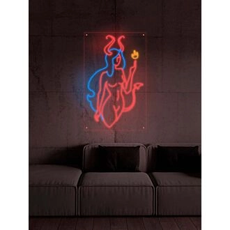 Dämon sexy Mädchen Neonzeichen