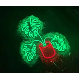 Monstera-Baum Neonschild