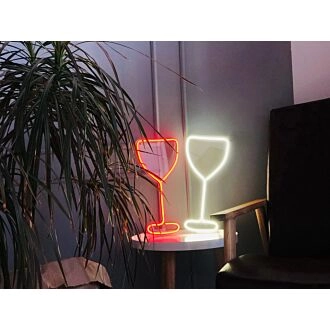 Weinglas – LED-Neonschild