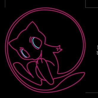 Leuchtreklame mit Mew