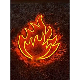 Feuerflammen-Neonzeichen