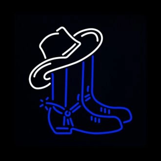 Cowboystiefel Neonschild
