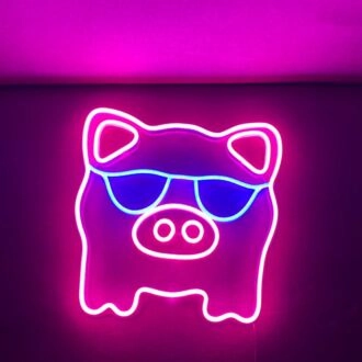 Cooles Schwein Neonschild