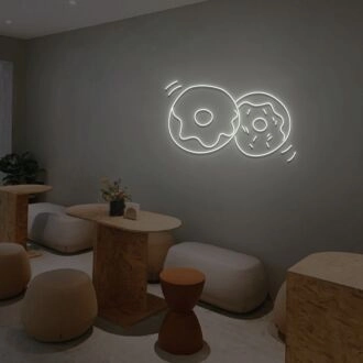 2 Donuts Neonzeichen