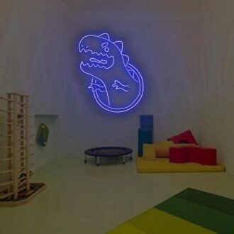 Das brüllende Dinosaurier-Neonschild