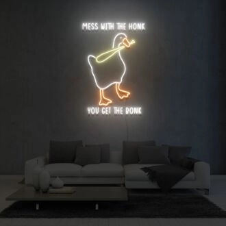Mess With The Honk You Get The Bonk Neon Sign Fashion Custom Neon Sign Lights Night Lamp Led Neon Sign Light For Home Party