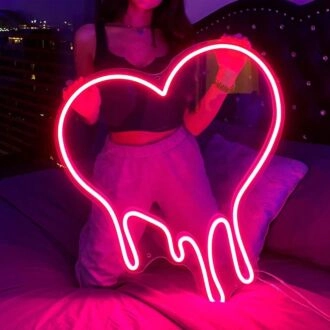 Dripping Heart Led Neon Sign