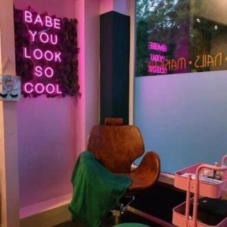 Babe You Look So Cool Neon Sign