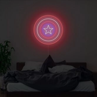 Captain Shield Neon Sign