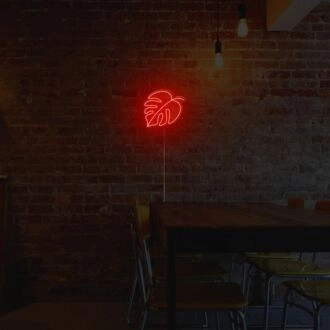 Monstera Leaf Neon Sign