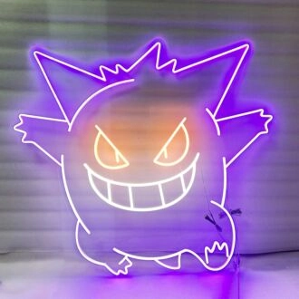 Gengar Pokémon Anime LED-Neonschild