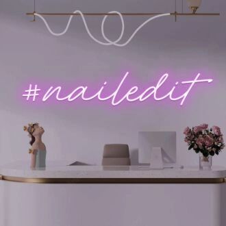 NailedIt LED neon sign for beauty salon