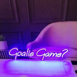 Goalie Game Neon Sign