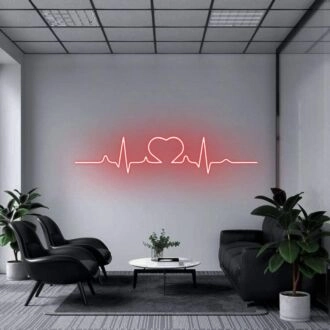 'Heartbeat' Neon Sign