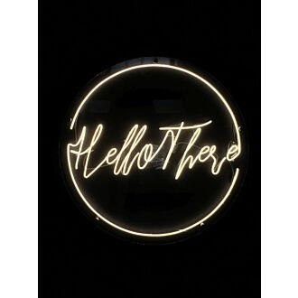 Hello There Neon Sign Warm White Art Neon Light