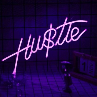 Hustle Neon Sign