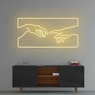 Creation of Adam Neon Sign