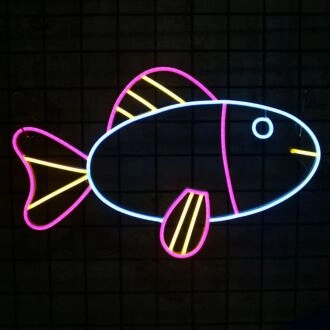 Colorful Fish Neon Sign