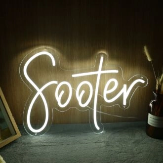 Sooter Yellow Neon Sign