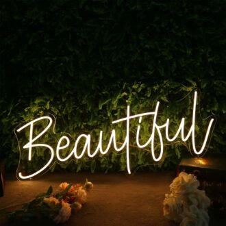 Beautiful Yellow Custom Neon Sign