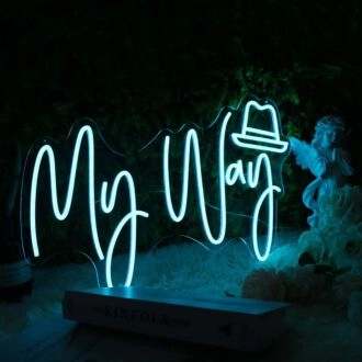 My Way Blue Custom Neon Sign