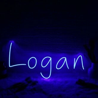 Logan Blue Custom Neon Sign