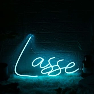Lasse Blue Neon Sign