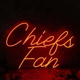 Chiefs Fan Red Neon Sign