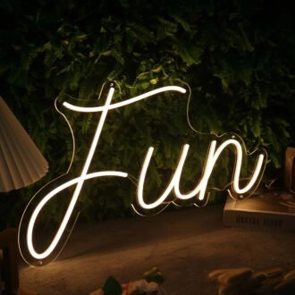 Fun Yellow Custom Neon Sign