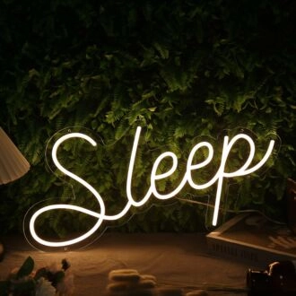 Sleep Yellow Custom Neon Sign